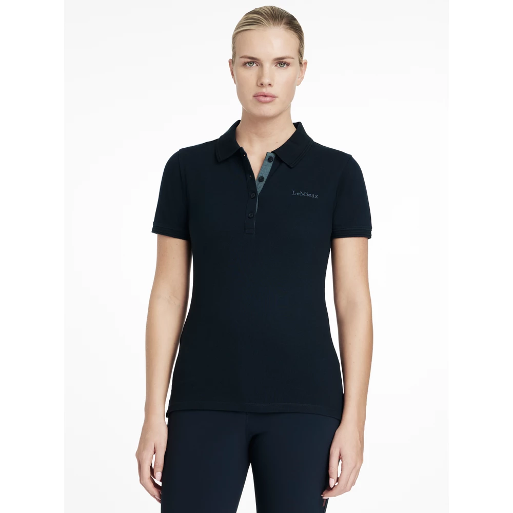 LeMieux Classique Polo Shirt  - Navy in Navy