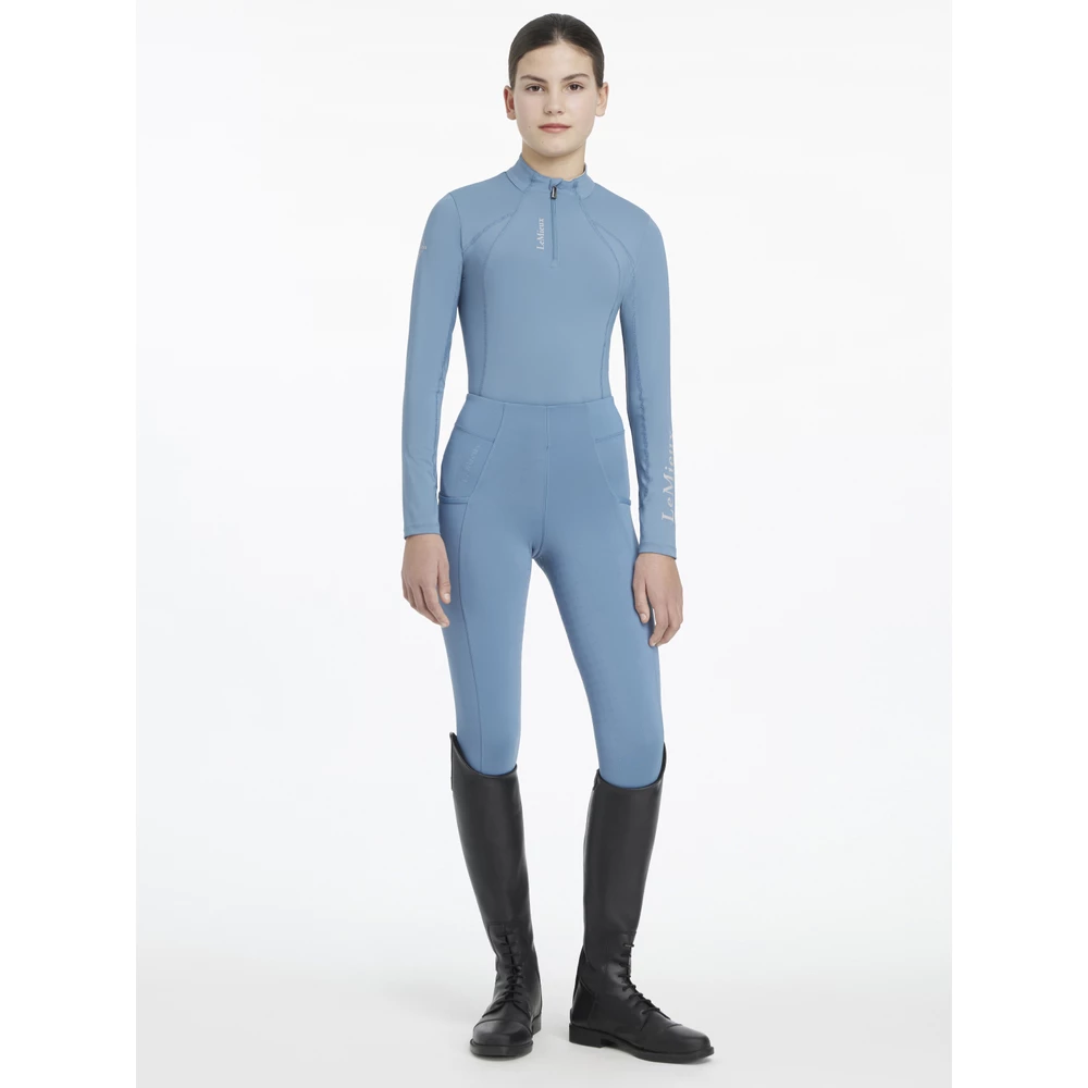LeMieux Young Rider Classique Base Layer  - Ice Blue in Ice Blue