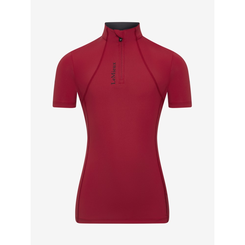 LeMieux Young Rider Classique Short Sleeve Base Layer - Chilli
