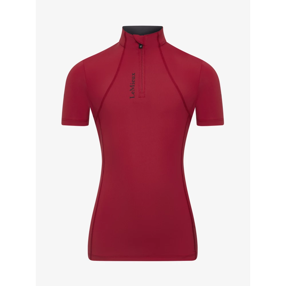 LeMieux Young Rider Classique Short Sleeve Base Layer  - Chilli in Chilli