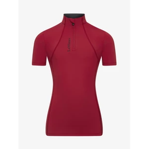 LeMieux Young Rider Classique Short Sleeve Base Layer  - Chilli in Chilli