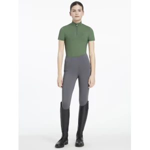 LeMieux Young Rider Classique Short Sleeve Base Layer  - Hunter Green in Hunter Green