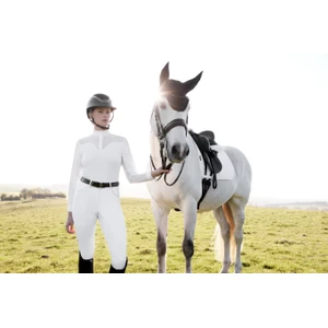 LeMieux Emily Long Sleeve Show Shirt  - White in White