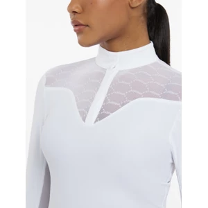 LeMieux Emily Long Sleeve Show Shirt  - White in White