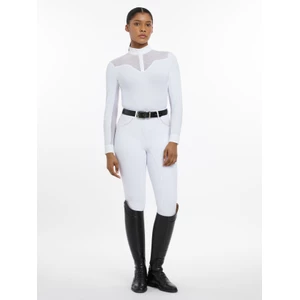 LeMieux Emily Long Sleeve Show Shirt  - White in White