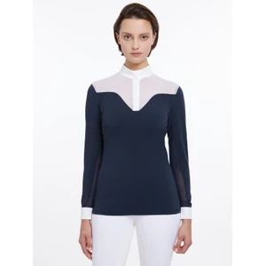 LeMieux Emily Long Sleeve Show Shirt  - Navy in Navy