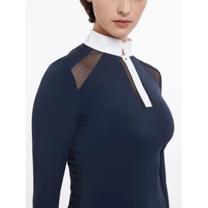 LeMieux Camille Long Sleeve Show Shirt  - Navy 