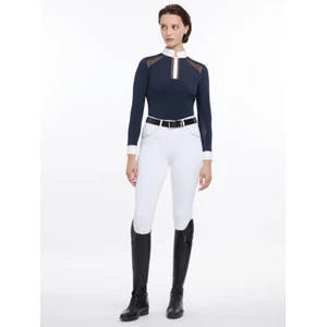 LeMieux Camille Long Sleeve Show Shirt  - Navy in Navy