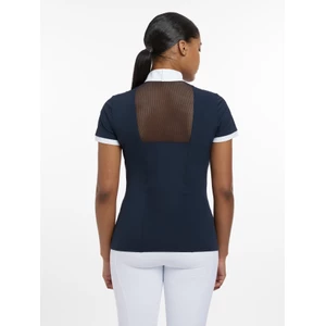 LeMieux Camille Short Sleeve Show Shirt  - Navy in Navy