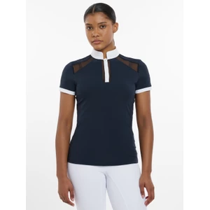 LeMieux Camille Short Sleeve Show Shirt  - Navy in Navy