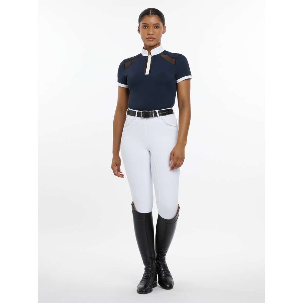 LeMieux Camille Short Sleeve Show Shirt - Navy
