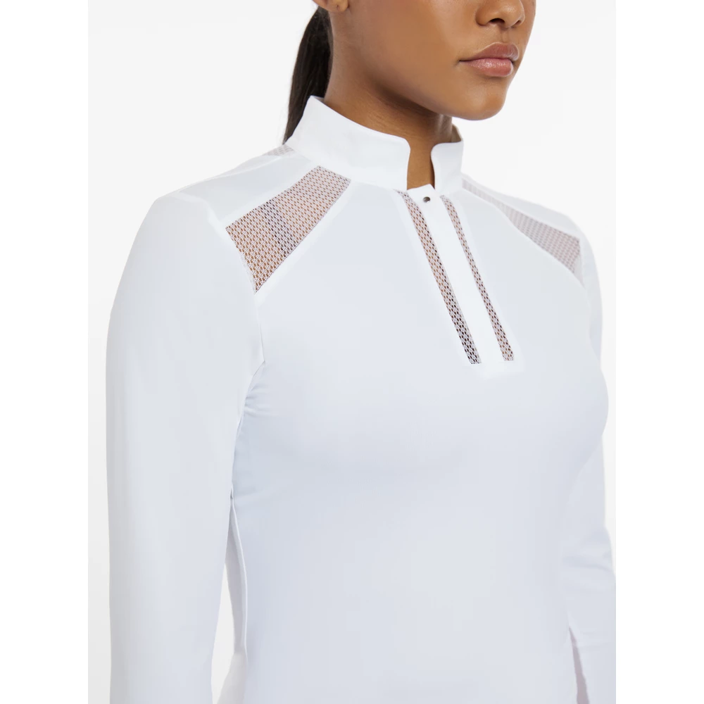 LeMieux Camille Long Sleeve Show Shirt  - White in White
