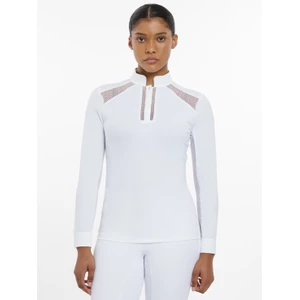 LeMieux Camille Long Sleeve Show Shirt  - White in White