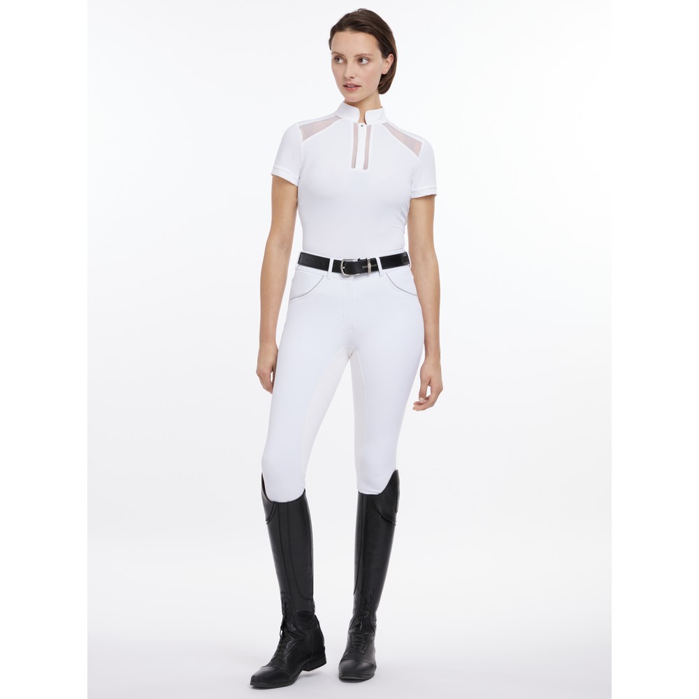 LeMieux Camille Short Sleeve Show Shirt - White