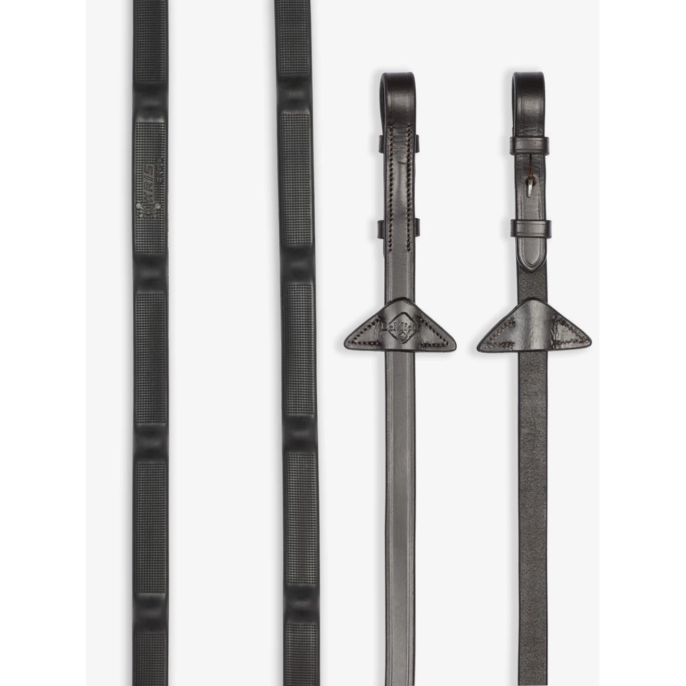 LeMieux Ergo Grip Rubber Reins  - Brown in Brown