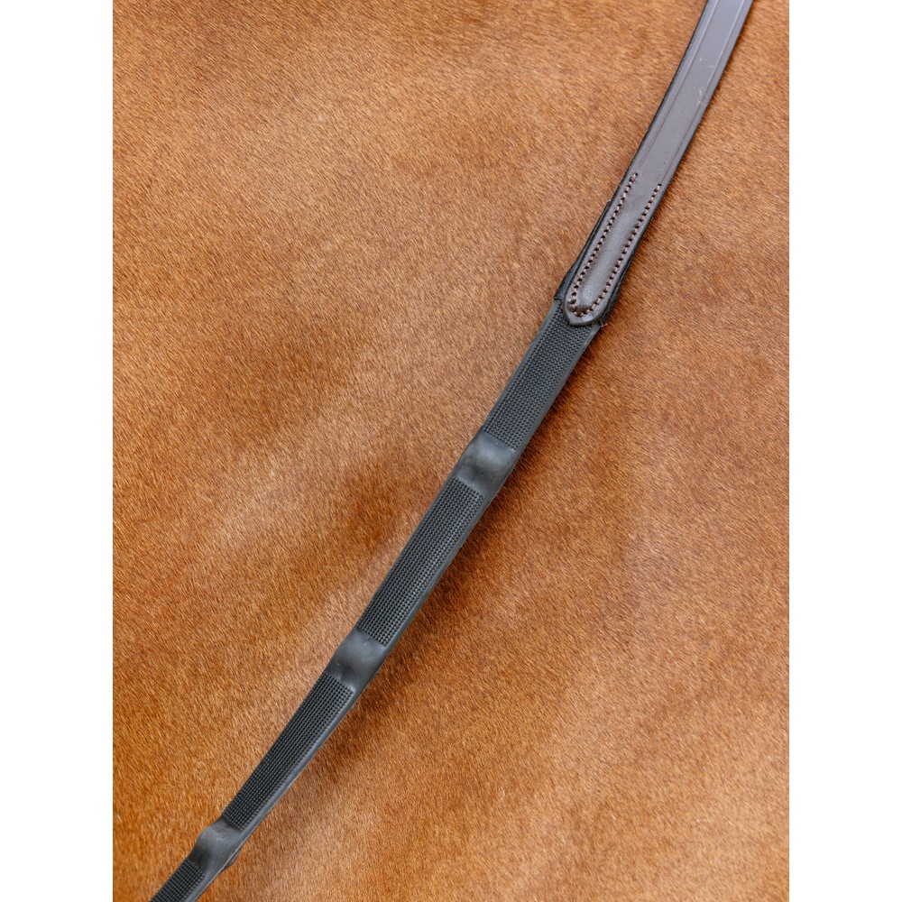 LeMieux Ergo Grip Rubber Reins - Brown