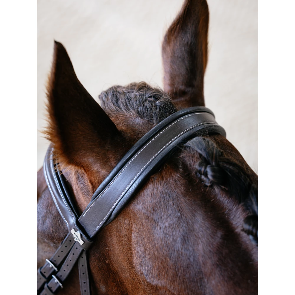 LeMieux Arika Split Noseband Bridle Brown- Havana in Havana