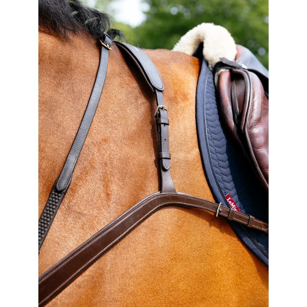 LeMieux Kudos Bridge Breastplate - Havana