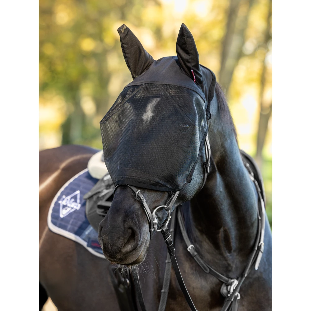 LeMieux Ride On Fly Mask  - Black in Black
