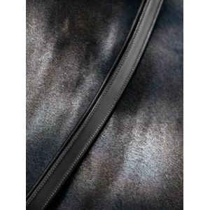 LeMieux Leather Neck Strap  - Black in Black