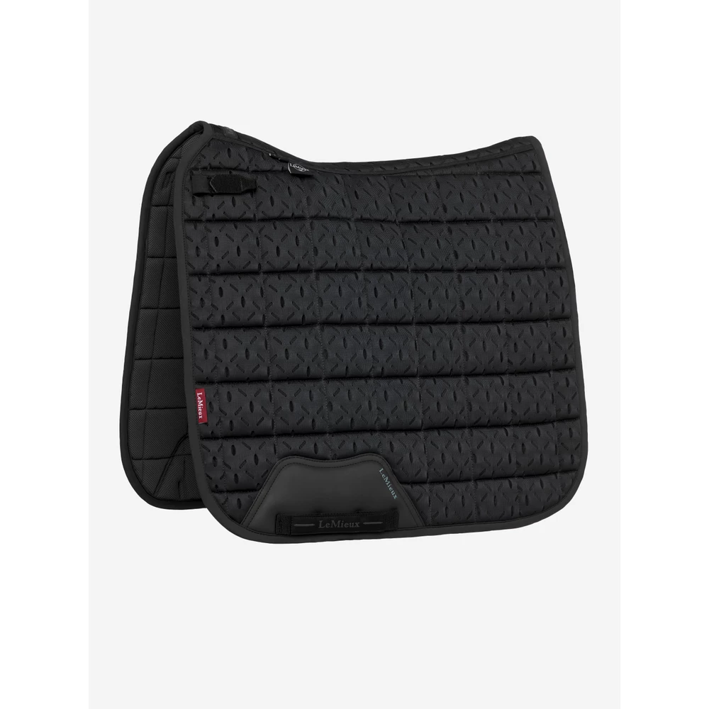 LeMieux 3D Mesh Self-Cool Dressage Square - Black in Black