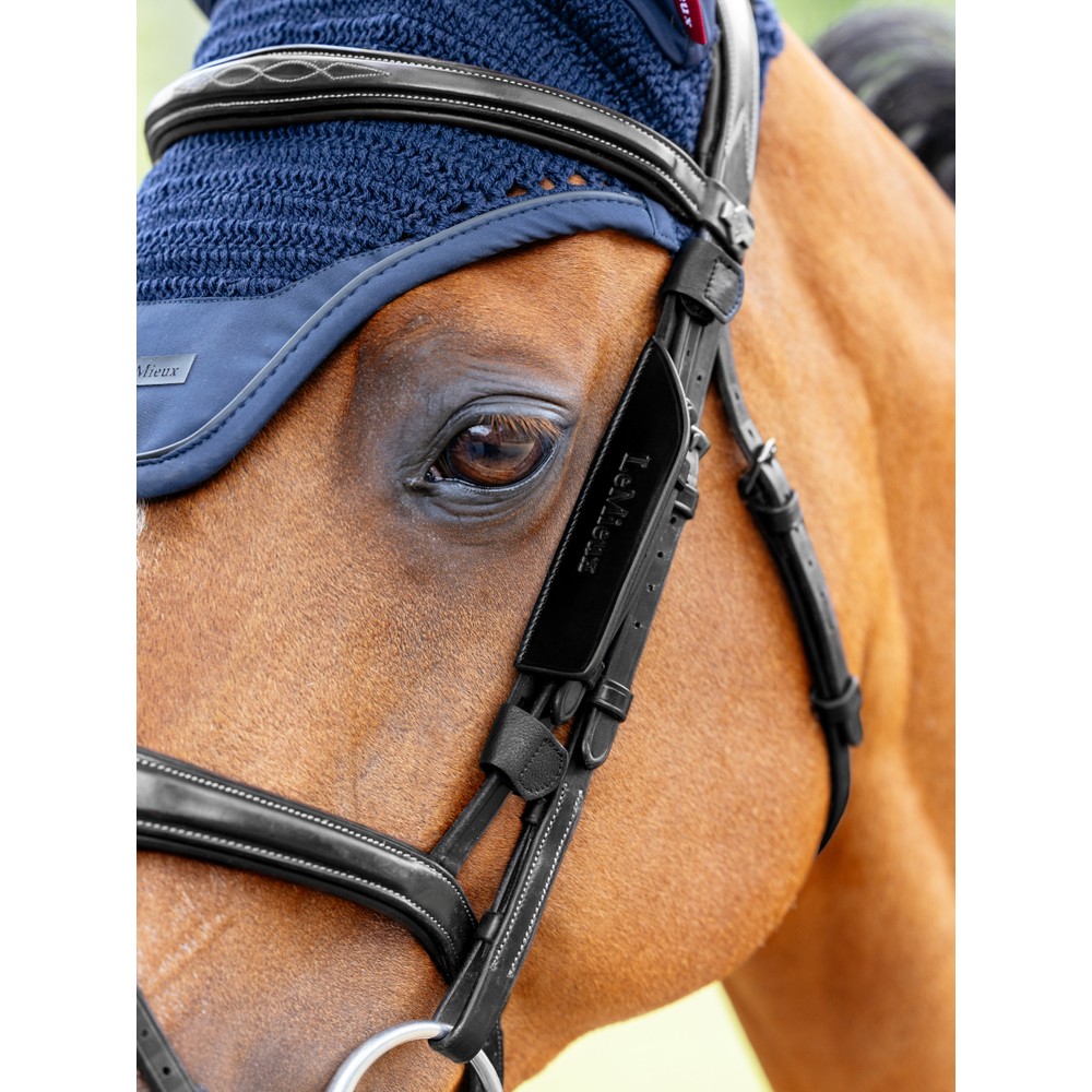LeMieux Leather Bridle Blinkers - Black