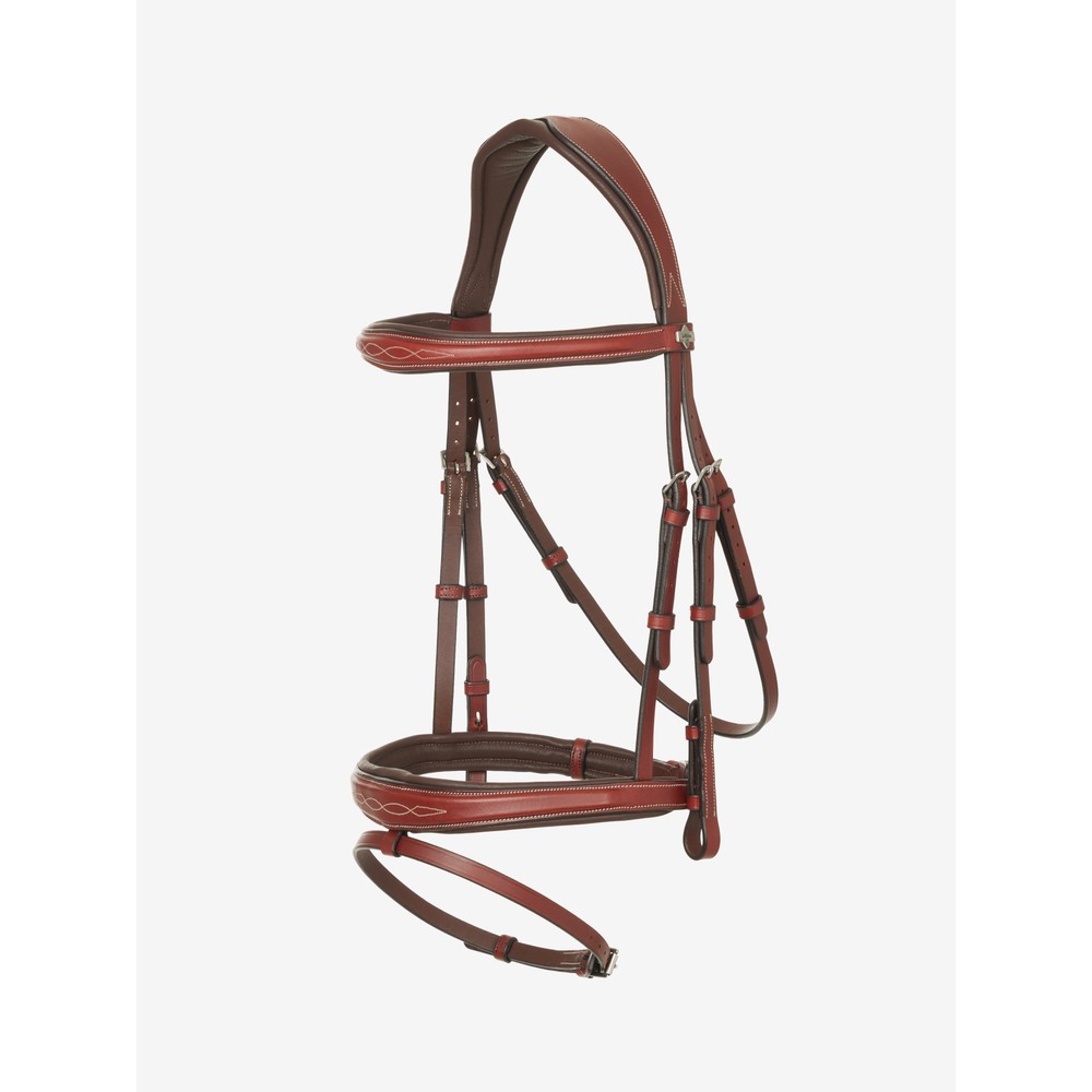 LeMieux Kudos Competition Flash Bridle - Chestnut