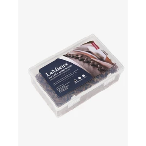 LeMieux Silicone Plaiting Bands  - Brown in Brown