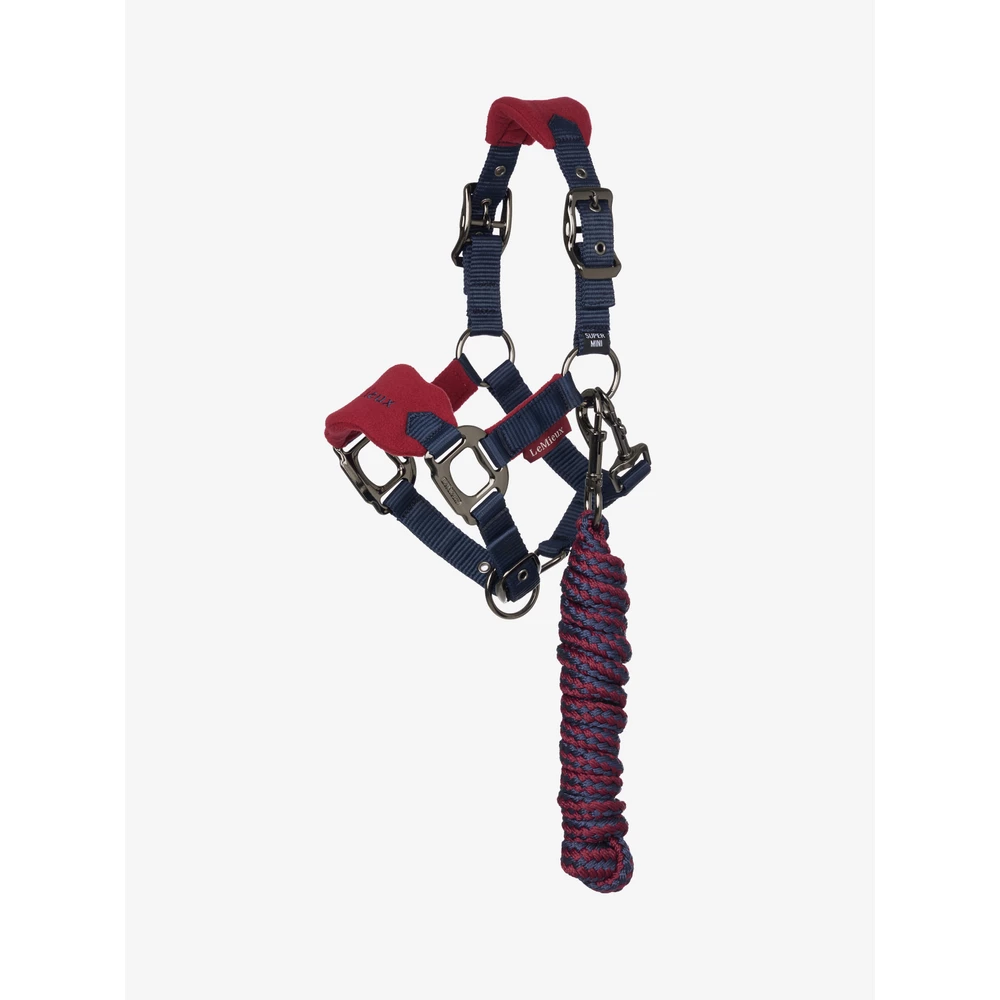 LeMieux Mini Vogue Headcollar & Leadrope  - Burgundy in Burgundy