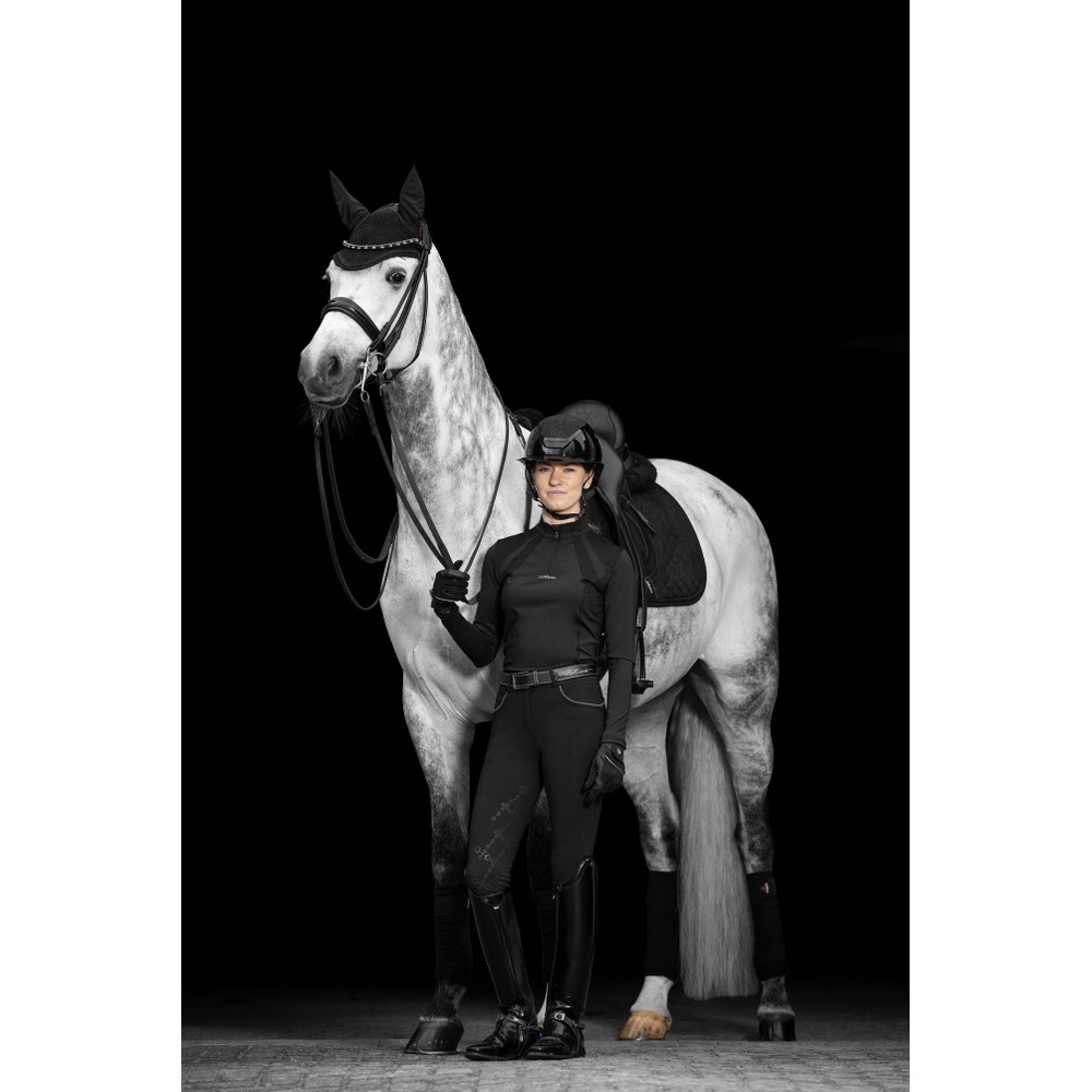 LeMieux Crystal Suede Dressage Square - Black
