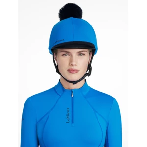 LeMieux Classique Pom Hat Silk  - Benetton Blue in Benetton Blue