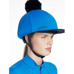 LeMieux Classique Pom Hat Silk  - Benetton Blue in Benetton Blue