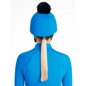LeMieux Classique Pom Hat Silk  - Benetton Blue in Benetton Blue