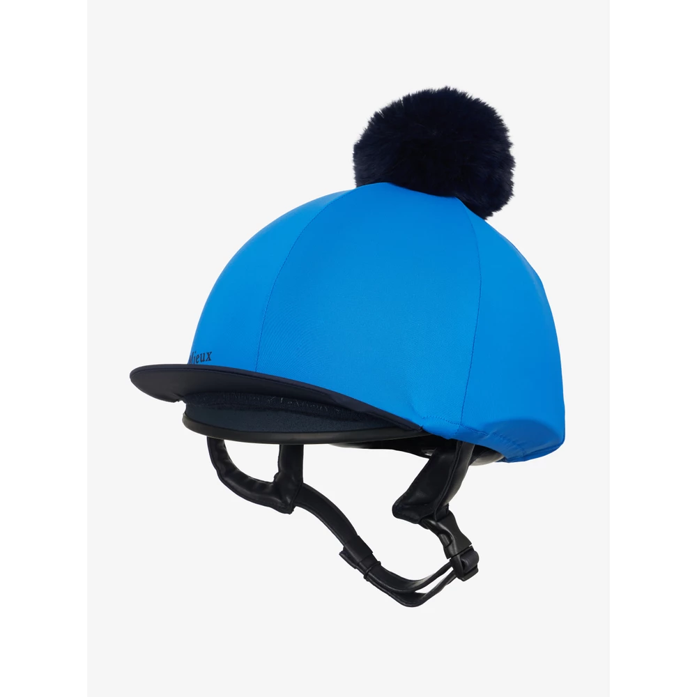LeMieux Classique Pom Hat Silk  - Benetton Blue in Benetton Blue