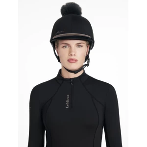 LeMieux Classique Pom Hat Silk  - Black in Black
