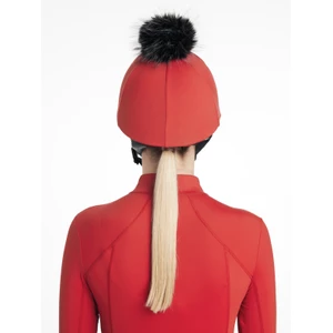 LeMieux Classique Pom Hat Silk  - Chilli in Chilli