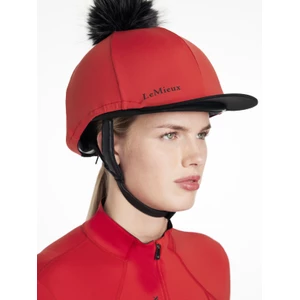 LeMieux Classique Pom Hat Silk  - Chilli in Chilli