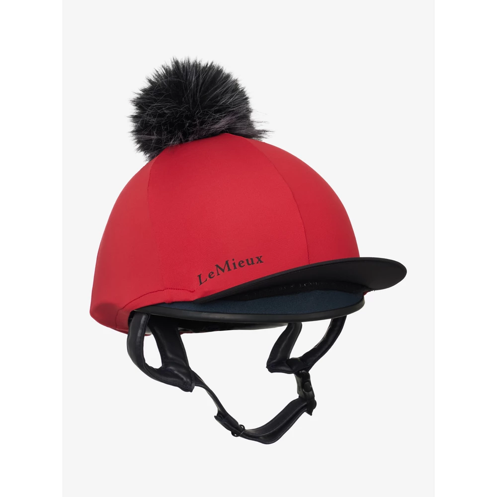 LeMieux Classique Pom Hat Silk  - Chilli in Chilli