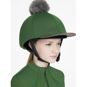 LeMieux Classique Pom Hat Silk  - Hunter Green in Hunter Green