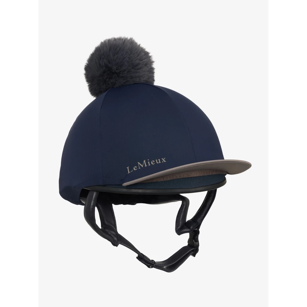 LeMieux Classique Pom Hat Silk  - Navy in Navy