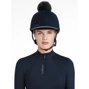 LeMieux Classique Pom Hat Silk  - Navy in Navy