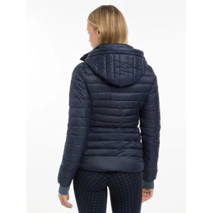 LeMieux Rose Hooded Puffer Jacket  - Navy in Navy