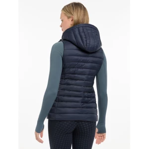 LeMieux Rose Hooded Puffer Gilet  - Navy 