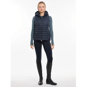 LeMieux Rose Hooded Puffer Gilet  - Navy in Navy