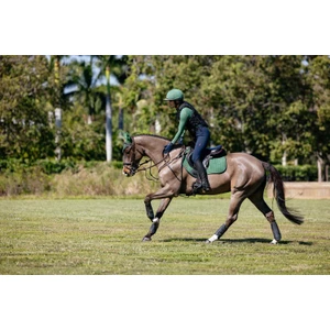 LeMieux Suede Close Contact Square  - Hunter Green 