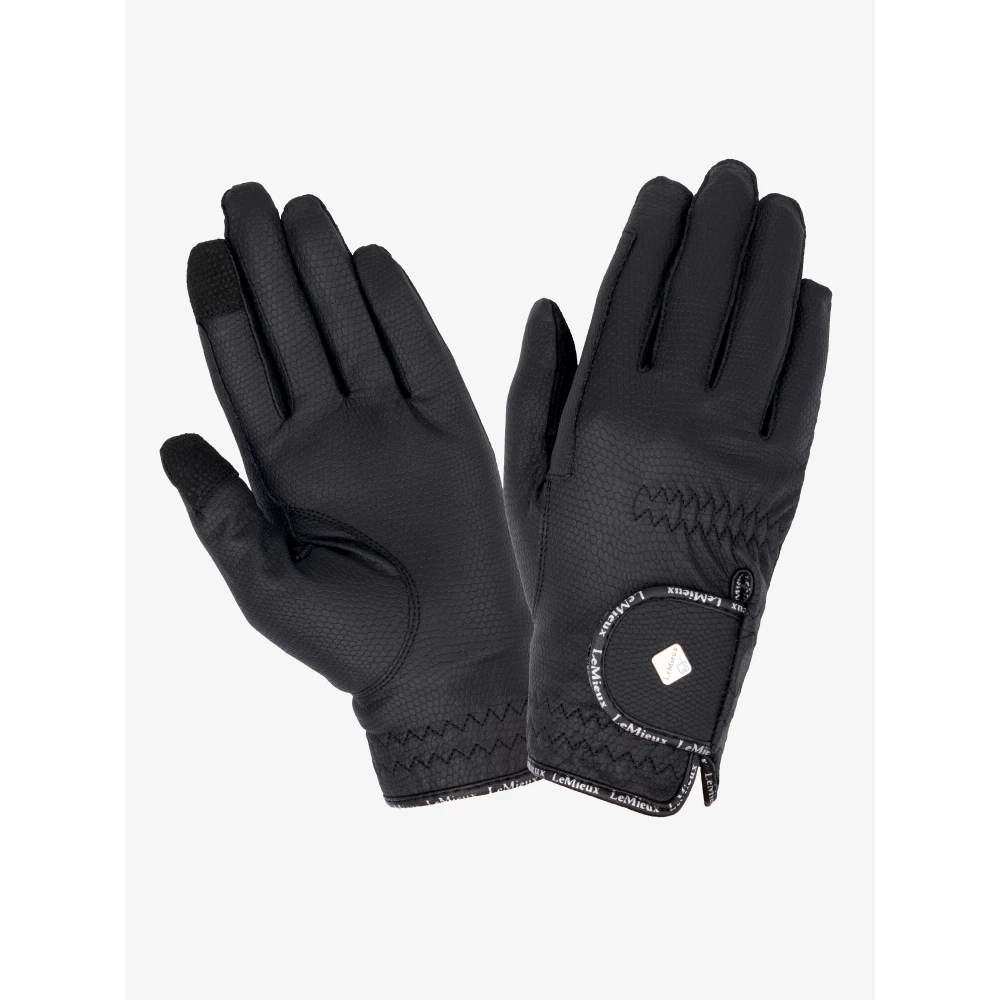 LeMieux Young Rider Classic Riding Gloves  - Black in Black