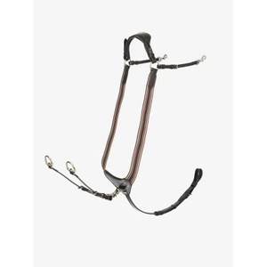 LeMieux Arika Elasticated Breastplate  - Havana/Silver in Havana/Silver