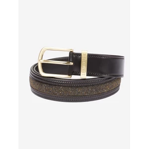 LeMieux Crystal Insert Belt  - Brown in Brown
