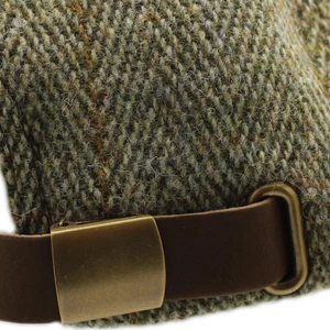Heather Hats & Accessories Callow Derby Tweed Baseball Cap - Sage Green in Sage Green