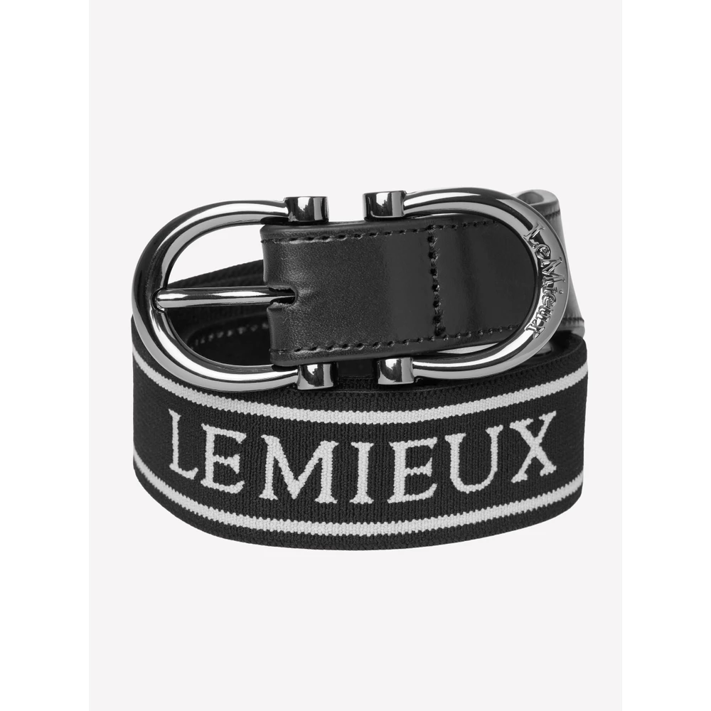 LeMieux Elasticated Belt  - Black in Black